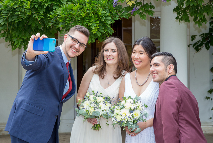 wedding photographer for Pembroke Lodge